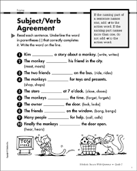 Use of this site constitutes acceptance of our terms and conditions of fair use. Subject Verb Agreement Grammar Practice Printable Test Prep And Tests Skills Sheets
