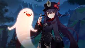 Download Ghost Hu Tao PFP Wallpaper | Wallpapers.com