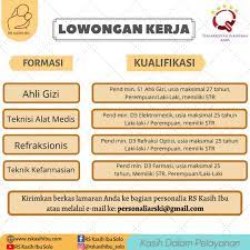 Loker rs yarsis solo / loker rs yarsis solo : Rumah Sakit Kasih Ibu Solo ç…§ç‰‡ Facebook