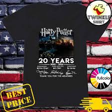 Click here and prepare to be entertained all year long! Funny Harry Potter Movie 20 Years 2001 2021 Signatures Thanks For The Memories Shirt Hoodie Sweater Long Sleeve And Tank Top