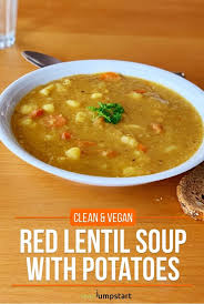 Easy Red Lentil Soup Recipe With Potatoes Under 30 Minutes Recipe Lentil Soup Recipes Red Lentil Soup Recipe Red Lentil Soup