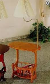 All New Item Oak Finish Wood Side Table With Magazine Rack And Built In Lamp Side Table Wood Coaster Fine Furniture Magazine Table