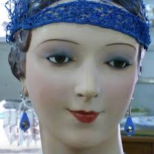 Pendientes de cristal Frances rojo,verde y negro y filigrana.Art Deco  1930s/Vintage French glass, red, green,black and filigree earrings.