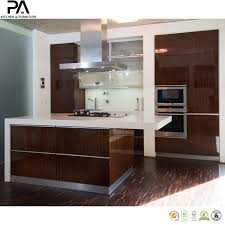 Free standing kitchen pantry cabinet with 4 sliding wicker baskets, 2 solid oak bread drawers and herb racks. China Wood Veneer Free Standing Kitchen Cabinets China Kitchen Cabinets Kitchen Furniture