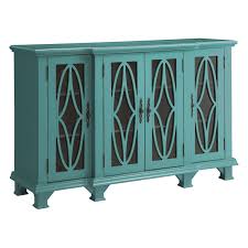 It's made from iron and sits on riveted bracket feet with welded joints and a versatile brown finish. Coaster Company Teal Blue Accent Cabinet Walmart Com Walmart Com