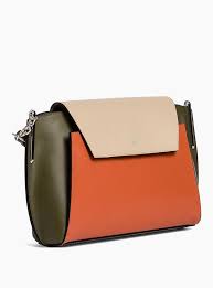 Porte Croise Pm Lily Refente De Vachette Orange Femme Le Tanneur 2 Bolsas De Couro