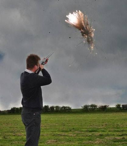 Shooting Star Exploding Clay Pigeon Targets | thefirearmblog.com