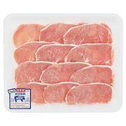 These pan fried pork chops are a scrumptious pork chop recipe that'll be on your dinner table in 15 minutes using just 5 ingredients. H E B Pork Center Loin Chops Boneless Wafer Thin Value Pack Shop Pork At H E B