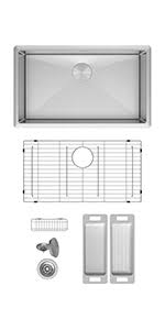 We are passionate about innovation, design and function. Zuhne Modena Undermount Kitchen Sink 16 Gauge Stainless Steel 23 Inch Single Bowl Amazon Com