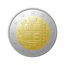 Toutes les valeurs faciales euro. Piece Officielle Monnaie 2 Euros Collection Andorre 2015 Unc Armoiries Philatelie72