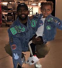 5 things to know about cleveland cavaliers point guard. Kyrie Irving And His 3 Year Old Daughter Stunt In Custom Celtics Denim Jackets Style Bet