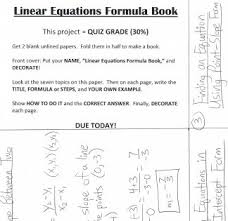 I Want To Teach Forever Updated Linear Equation Project Idea Linear Equations Project Linear Equations Maths Algebra