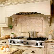 Shop wayfair for all the best backsplash tiles. Different Kinds Of Tile And Stone In Similar Colors Create Visual Variety Within A Cohesive Lo French Country Kitchens Kitchen Backsplash Photos Kitchen Marble
