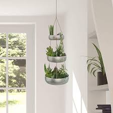 At home insider perks mastercard cardholders will earn three (3) points for every dollar ($1) spent in the category of groceries and one (1) point for every other dollar ($1) in net card purchases made at any other. Amazon Com 3 Tier Galvanized Hanging Planter Tray For Outdoor Indoor Plants Boho Chic Iron Pot Large Succulent Pots Indoor Plants Hanging Planters Plants