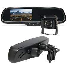 In dash backup camera system. Backup Camera System With A Replacement Mirror Monitor And Built In Dash Camera