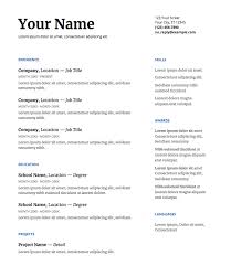 Instead of winging it, use our free resume templates to build a document that catches an employer's eye and presents your credentials in crisp. 5 Google Docs Resume Templates And How To Use Them The Muse