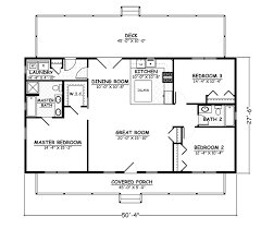Country Ranch Southern Traditional House Plan 40643 Level One Small House Plans House Plans Open Floor Pole Barn House Plans
