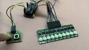 Arduino Stair Light Using 10 Led S And 2 Tactile Switches Led Stair Lights Arduino Led Arduino