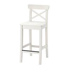 Ingolf White Bar Stool With Backrest 63 Cm Ikea Tabouret De Bar Bar Ikea Mobilier De Salon