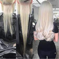 Before During And After Hair Extension Applications Are Our Favorite It Really Shows Off Hair Extension Lengths Blonde Hair Extensions Tape In Hair Extensions