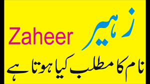 Zaheer Name Meaning Zaheer Naam Ka Matlab Kya Hai Youtube