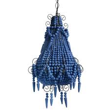 Royal Blue Beaded Chandelier Aydinlatma Tasarimi Avizeler Aydinlatmalar