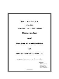 The articles of association of a company, which are commonly known as articles, constitute the constitution of a company. Memorandum And Articles Of Association Sample 1 4 Abcdememorandum And Articles Of Association Sample 1 4 Abcde Companies Economic Institutions