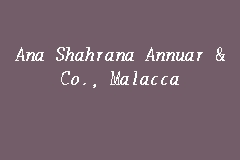 Get this location maps and gps coordinates. Ana Shahrana Annuar Co Malacca Law Firm In Melaka