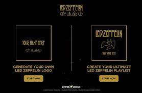 Free download of zed leppelin font. Led Zeppelin Logo Name Generator Z92 The Rock Station