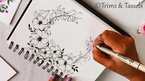 Easy Step By Step Drawing Of Flower Design Project Work Design Paper Decoration Idea Youtube Free 3d flower models for download, files in 3ds, max, c4d, maya, blend, obj, fbx with low poly, animated, rigged, game, and vr options.