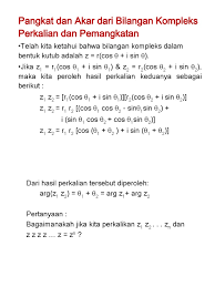 Contoh soal limit fungsi aljabar bentuk akar. Pangkat Dan Akar Kompleks Pdf