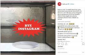 Dandim demak beri ucapan selamat kepada prajurit purna tugas serta. Kartu As Pamitan Di Instagram Hingga Tutup Warung Hitekno Com