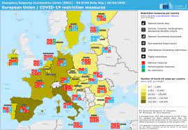 This move will allow fully vaccinated britons to visit europe without any restriction. European Union Covid 19 Restriction Measures Dg Echo Daily Map 20 04 2020 Italy Reliefweb