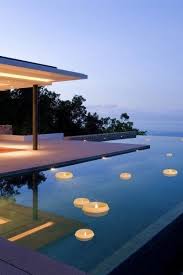 Beautiful Infinity Pool Infinity Pool Backyard Floating Candles Swimming Pool Floating Candles