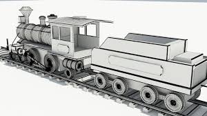 3d Model Of Wood Toy Train Toy Train Wood Toys Train