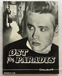 East of Eden James Dean, Raymond Massey, Julie Harris 1955 Danish Movie  Program