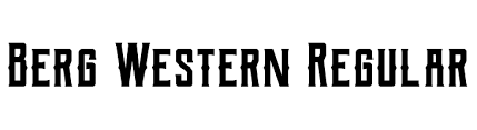 Where words fail, typography speaks. Berg Western Regular Font Ffonts Net
