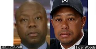 US. SENATOR TIM SCOTT = TIGER WOODS, golf champion … Exposed here 1st!