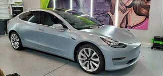 got my model 3 wrapped in 3m satin battleship gray teslamotors battleship model tesla motors