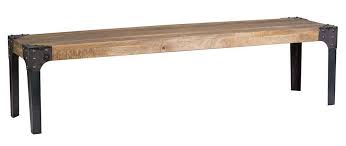 Banc Industriel Metal Et Manguier Massif L180 Cm Madison Miliboo Banc Design Meuble Bois Metal Banc Industriel