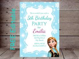 You're invited to a party. Free Invitation Edit Frozen Free Frozen 2 Birthday Party Kit Templates Free Printable Birthday Invitation Templates Bagvania