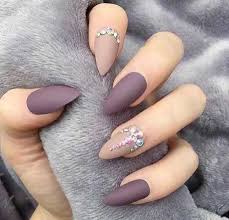 Almond shaped chevron inspired gel nail art design. Most Beloved Almond Shape Nail Arts