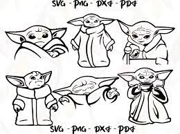 Download White Svg Files Digital Download Star Wars Print Svg Silhouette Cut Files Black Cricut Baby Yoda Clipart Baby Yoda Svg Drawing Illustration Digital Deshpandefoundationindia Org
