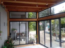 Anbau Mit Schiebefenster In Holzkonstruktion Schiebefenster Sommergarten Holzanbau