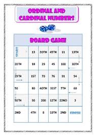 Choose from 500 different sets of flashcards about ordinal numbers on quizlet. Cardinal And Ordinal Numbers Board Game By Carmen Pinto Tpt