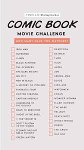 Instagram Story Template Free Instagram Story Games Comic Book Movie Challenge Instagram Story Te Movie To Watch List Instagram Story Template Movies To Watch