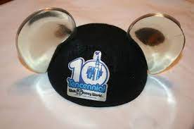 Walt Disney World Tencennial 10 Yr Anniversary Disney Ears Hat Disney Ears Ear Hats