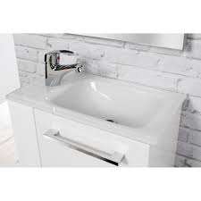 Handwaschbecken und waschtische werden üblicherweise wandhängend montiert. Fackelmann Handwaschbecken 45 Cm Glas Weiss Kaufen Bei Obi