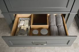 Storage Tip Our Plumbing Drawers Optimize The Space Under The Bathroom Sink By Adding Accessible Storage Aroun Sink Storage Bathroom Sink Under Bathroom Sinks