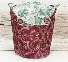 Carpet style knitting needle bag. Damask Small Llayover Knitting Tote Knitting Spinning Crochet Bag